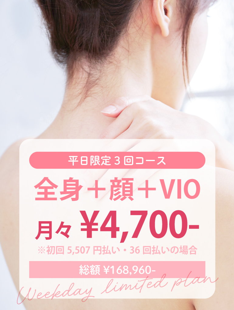 平日限定3回コース